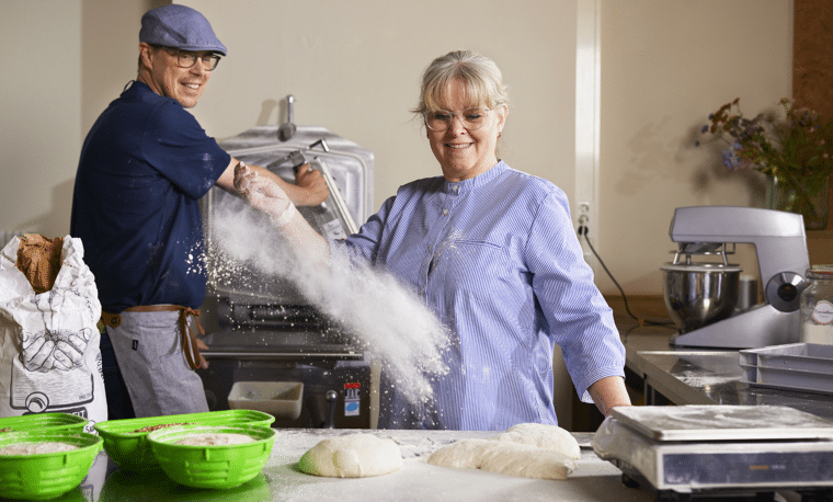 een vrouw kan bakker worden door zakelijk krediet van Qredits
