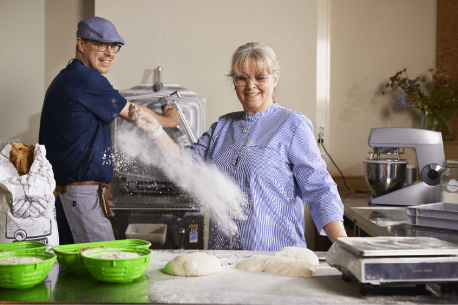 een vrouw kan bakker worden door zakelijk krediet van Qredits
