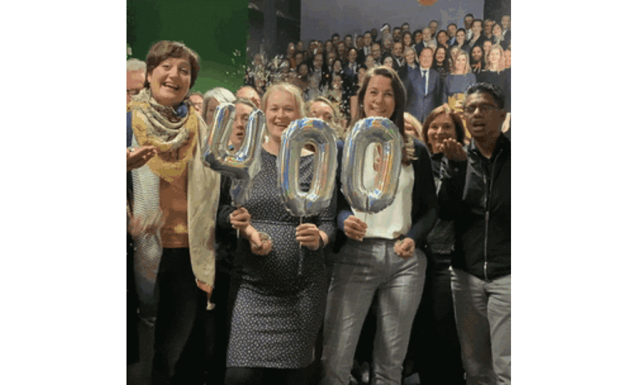 Werknemers van Qredits.