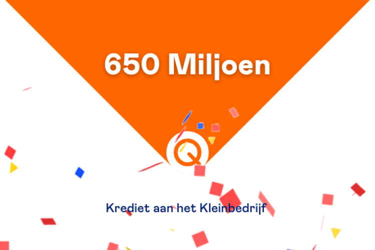 Qredits 650 miljoen euro verstrekt