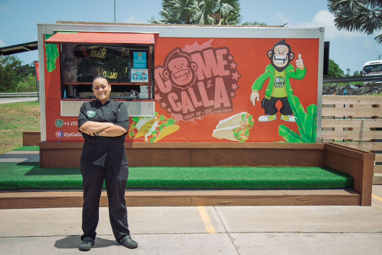 Come y Calla vrouw voor foodtruck